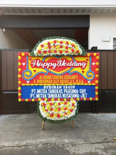 Papan Bunga Pernikahan poris gaga baru