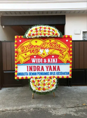 Papan Bunga Pernikahan poris gaga baru
