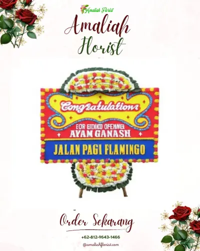Bunga Papan Congratulation poris gaga baru